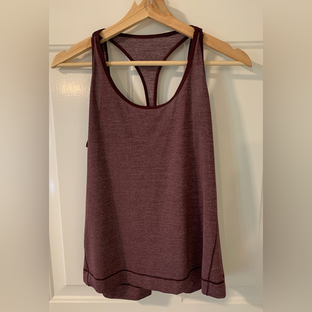 Lululemon Heathered Maroon Tank Top Size 4